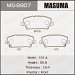 Колодки тормозные HONDA CIVIC RHD 91-05 CIVIC HYBRID 07-, FIT 07- передние MASUMA