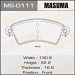 Колодки тормозные PEUGEOT 206 2.0 98-02 передние MASUMA