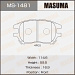 Колодки тормозные TOYOTA HARRIER 01-, LEXUS RX300 01- передние MASUMA