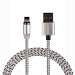 Зарядный кабель для iPhone магнитный USB-Lightning WIIIX 1м серебряный 