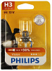 Лампа галогенная H3 12V 55W+30% PHILIPS VISION блистер (1 шт.)