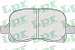 Колодки тормозные TOYOTA COROLLA (E110) 97-01, COROLLA (E120) 01-07 передние LPR
