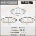 Колодки тормозные HYUNDAI ELANTRA (XD) 00-06, MATRIX (FC) 02-10 передние MASUMA
