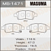 Колодки тормозные TOYOTA YARIS (VITZ) (P10) 99-05, PLATZ 99- передние MASUMA