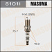 Свеча зажигания MASUMA TOYOTA RAV-4 II/III 00-, CAMRY (V30, V40) 01-, COROLLA (E120) 01-, LC100 98-, LC200 MASUMA IRIDIUM S101I (IK20) В_ 16кл