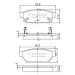 Колодки тормозные MITSUBISHI COLT 04-, LANCER 91-97, CARISMA 95-99, MIRAGE 91-95 передние NIPPARTS !Распродажа