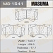 Колодки тормозные TOYOTA LAND CRUISER (J200) 07- передние MASUMA